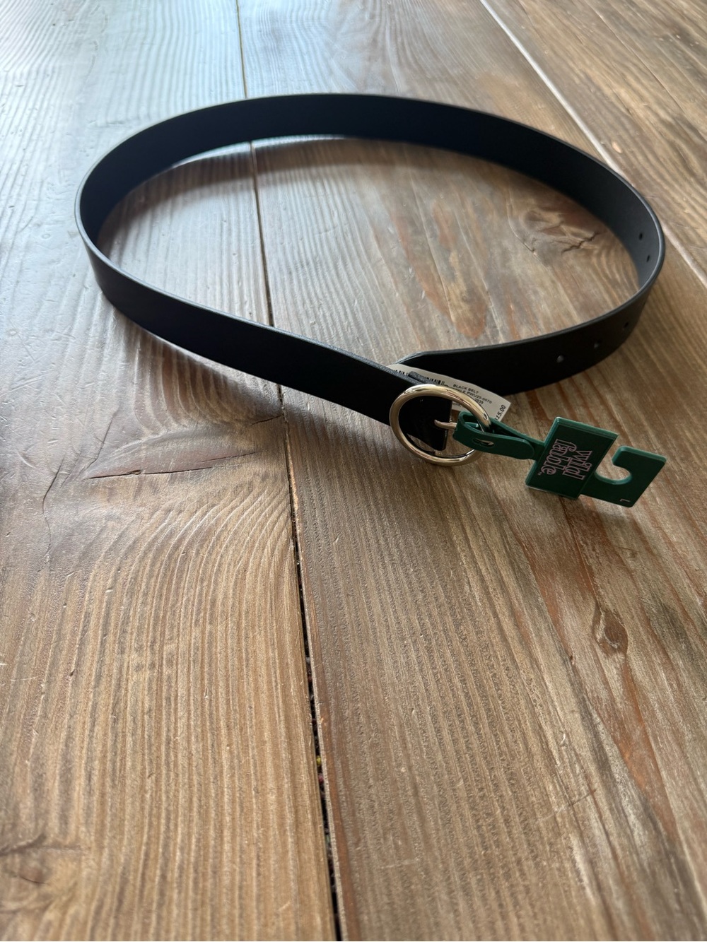 Black Belt Ring-Buckle Women's size Large Wild Fable